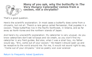 Why a cocoon