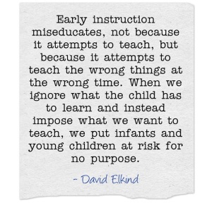 Early-instruction - David Elkind