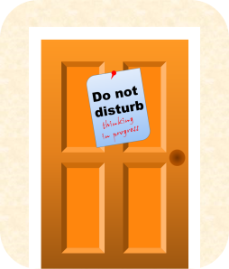 do not disturb door
