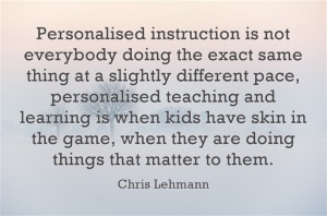 Personalised-instruction Chris Lehmann