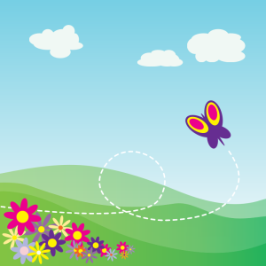 venkatrao, A butterfly flying with a dotted path over a hill background https://openclipart.org/detail/69967/1278212857