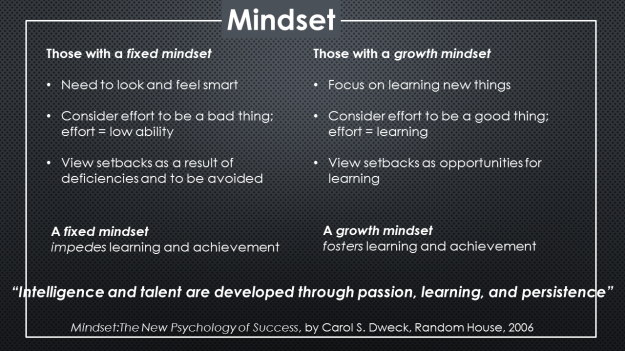fixed - growth mindset
