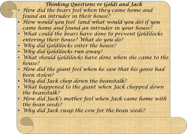 Questions re Goldi and Jack