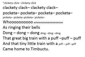 Timbuctu rhyme