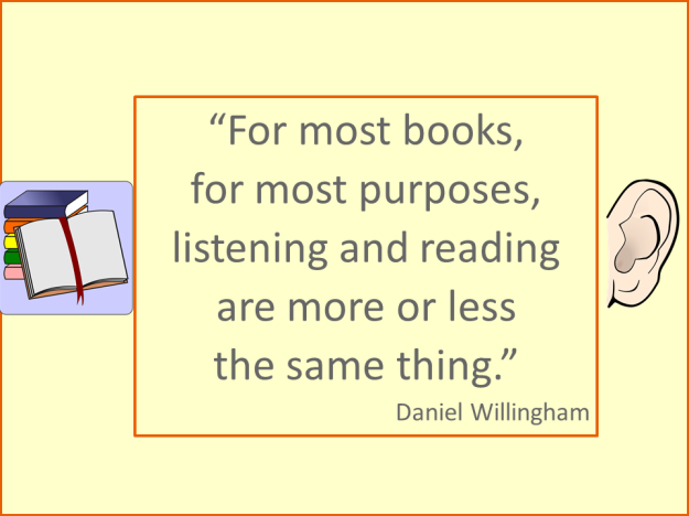 Willingham - reading and listening
