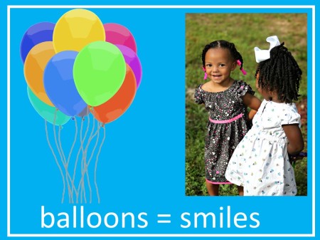 balloons, celebrations, happy times, smiling kids