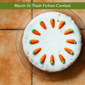 Charli Mills flash fiction prompt "Carrot cake"