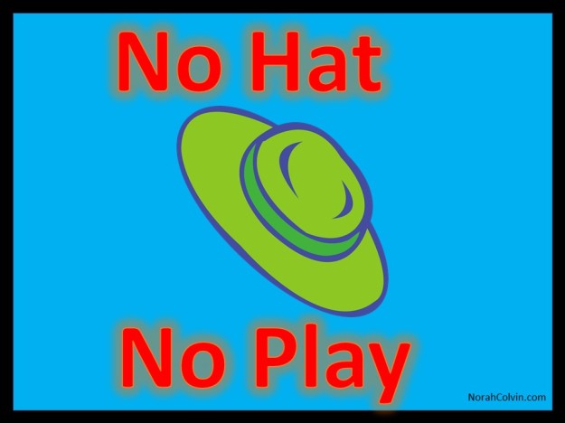 no hat no play is a rule employed by many school in Australia to ensure children are sun safe when playing at lunchtime
