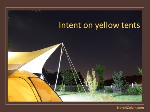 two flash fiction pieces about yellow tents