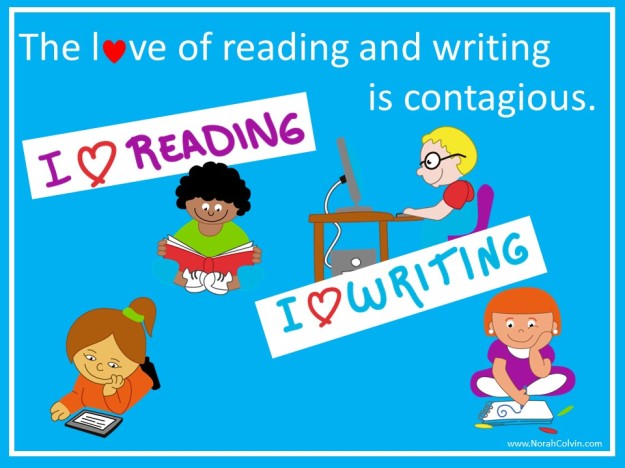 the love of reading and writing is contagious