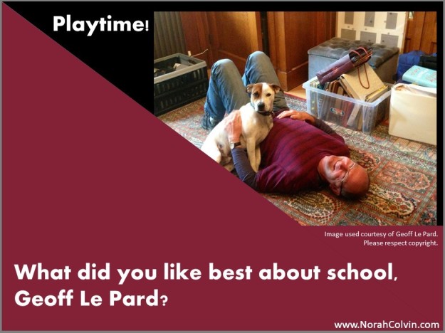 Geoff Le Pard tells what he liked best about school