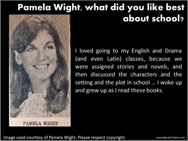 what Pamela Wight liked best about school