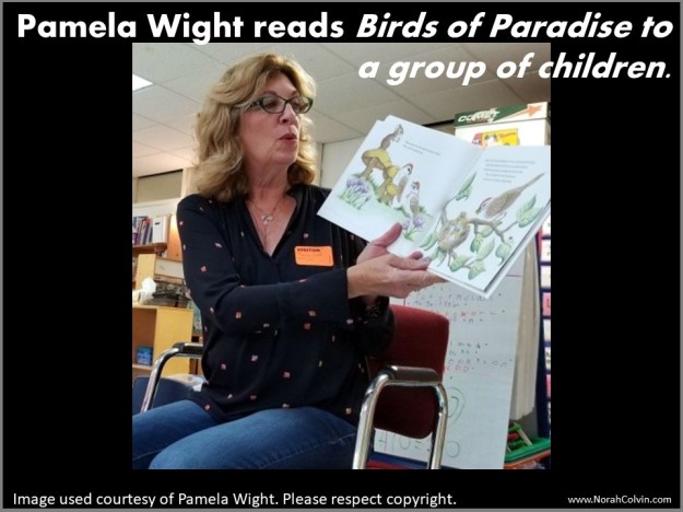 Pamela Wight reading Birds of Paradise to children