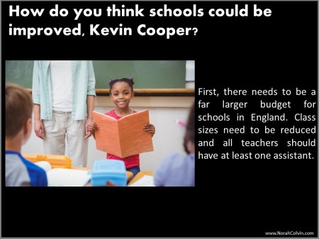 Kevin Cooper school days reminiscences